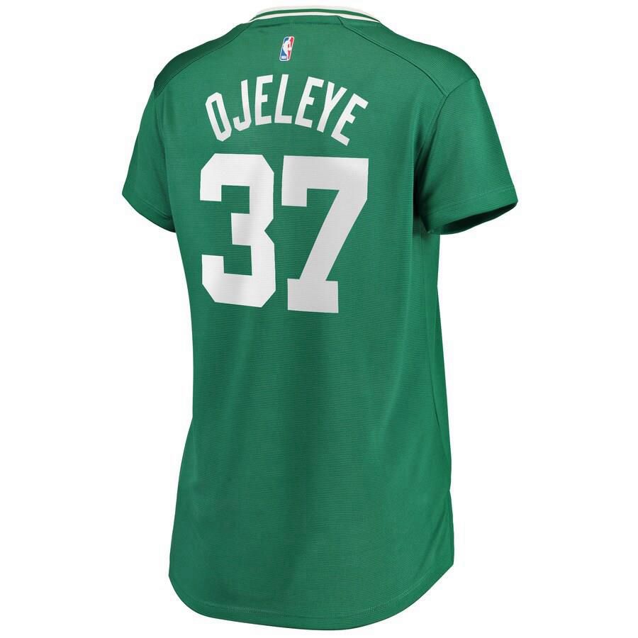Boston Celtics Semi Ojeleye Fanatics Branded Replica Fast Break Player Icon Jersey Womens - Black | Ireland J4391A8