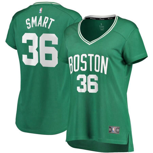 Boston Celtics Marcus Smart Fanatics Branded Replica Fast Break Player Icon Jersey Womens - Green | Ireland P2761P4