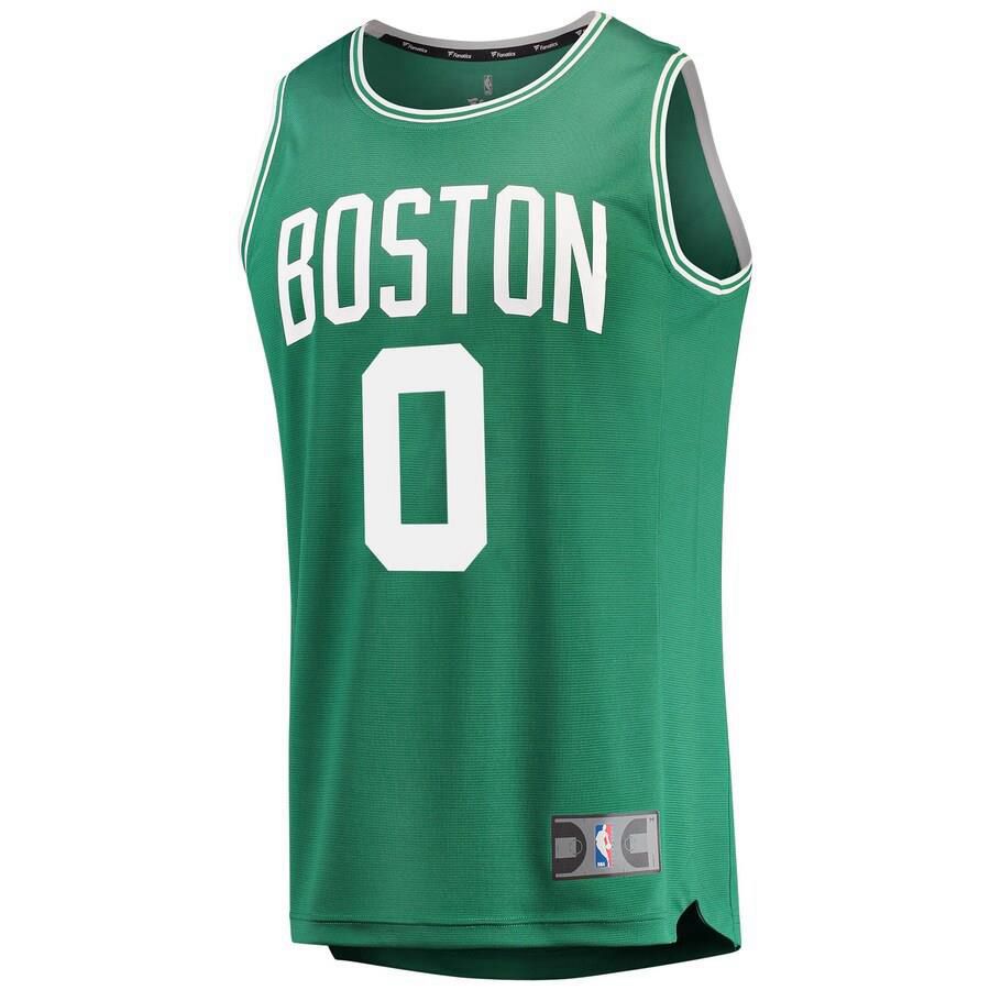 Boston Celtics Jayson Tatum Fanatics Branded Replica Fast Break Icon Jersey Kids - Green | Ireland A1006H1