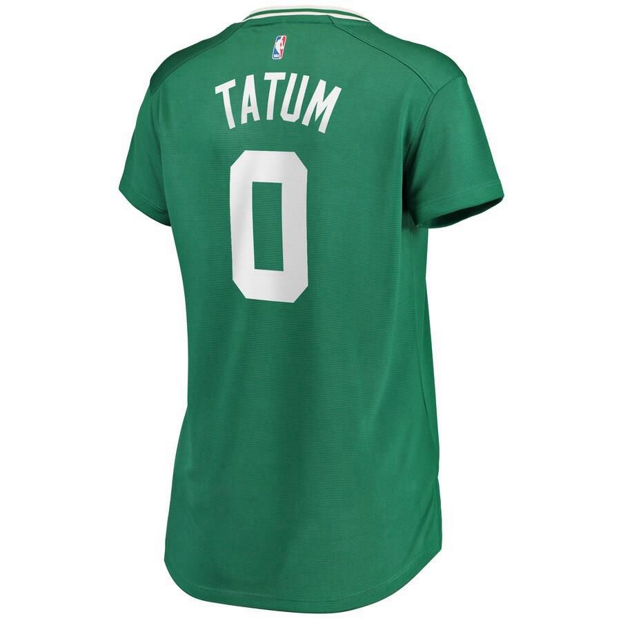 Boston Celtics Jayson Tatum Fanatics Branded Replica Fast Break Player Icon Jersey Womens - Black | Ireland A0107I9