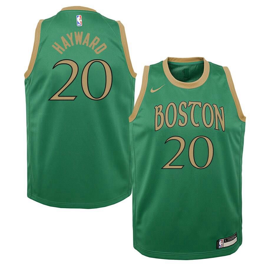 Boston Celtics Gordon Hayward Nike Swingman City Jersey Kids - Green | Ireland H3380D0