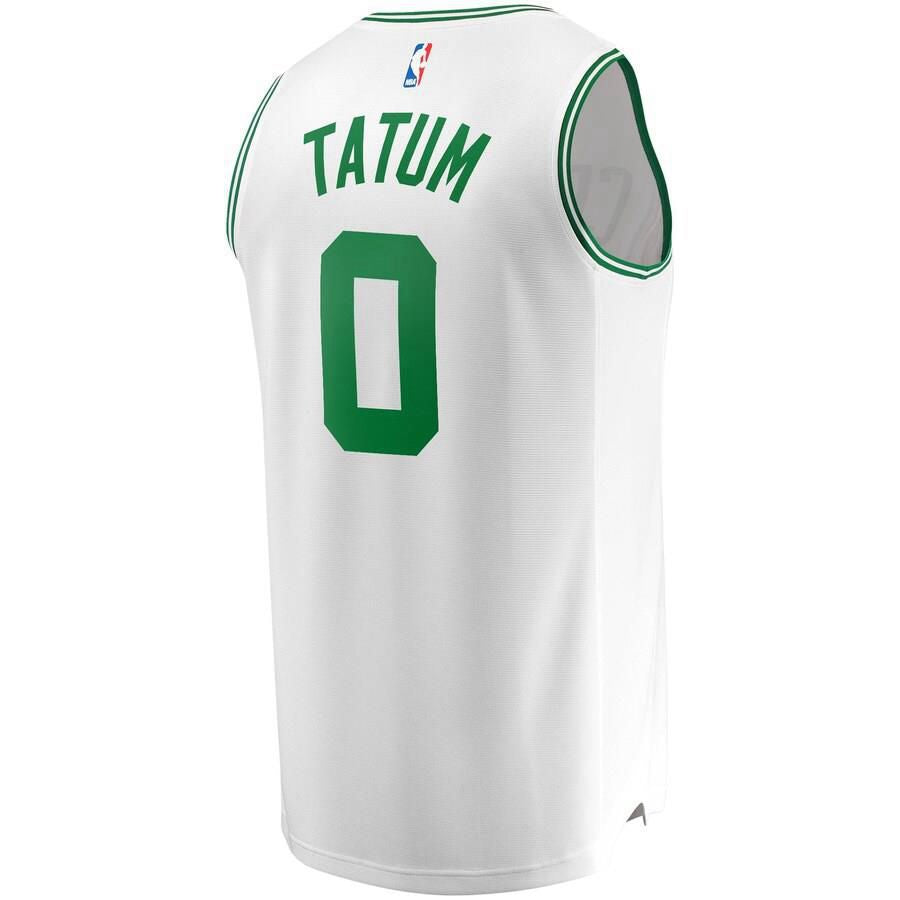 Boston Celtics Jayson Tatum Fanatics Branded Replica Fast Break Player Association Jersey Kids - White | Ireland I5053J3