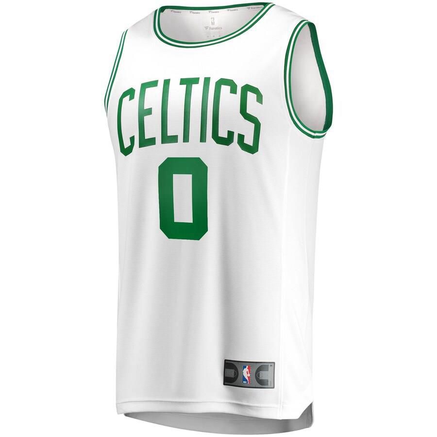 Boston Celtics Jayson Tatum Fanatics Branded Replica Fast Break Player Association Jersey Kids - White | Ireland I5053J3