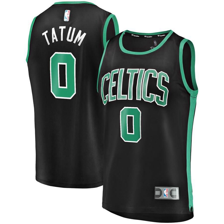 Boston Celtics Jayson Tatum Fanatics Branded Replica Fast Break Player Statement Jersey Kids - Black | Ireland D7050A8